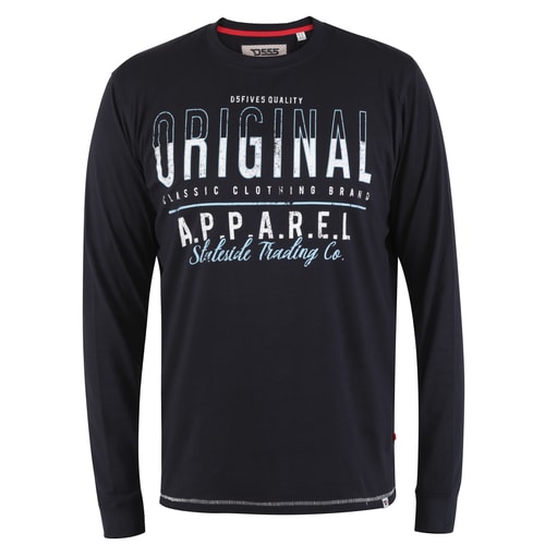 D555 Yeovil Original Apparel Print Shirt Blau